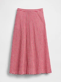 Gingham Maxi Skirt