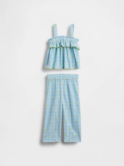 Baby & Toddler Lemon Gingham Outfit Set