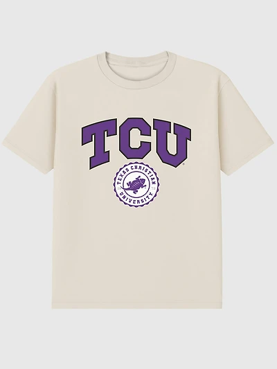 TCU Texas Christian University Collegiate Seal Dark Graphic T-Shirt