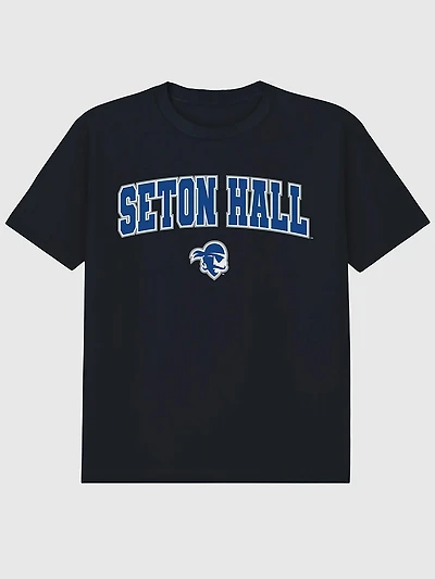 Seton Hall University Arch Logo Black Graphic T-Shirt