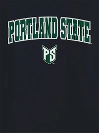 Portland State University Arch Logo Black Graphic T-Shirt