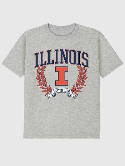 University of Illinois Laurels Dark Graphic T-Shirt