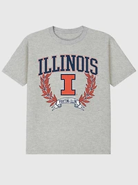 University of Illinois Laurels Dark Graphic T-Shirt