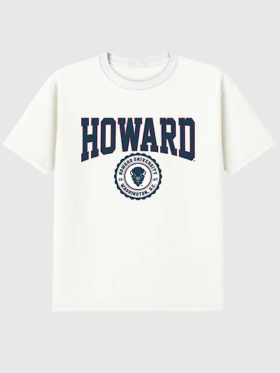 Howard University Collegiate Seal Dark Graphic T-Shirt