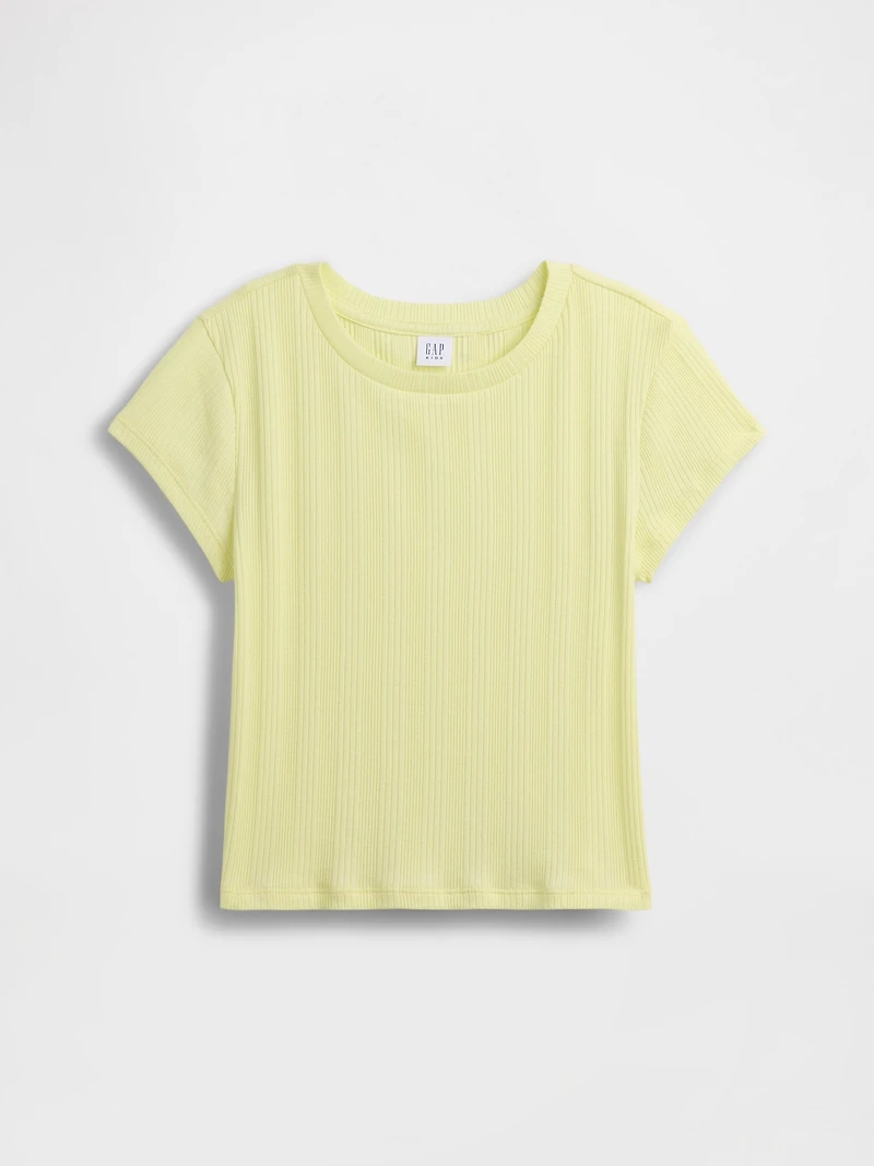 Kids Variegated Rib Fitted T-Shirt