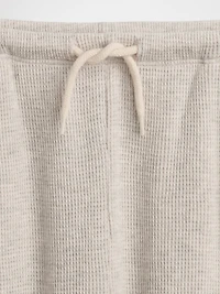 Kids Waffle Relaxed Easy Wide-Leg Pants