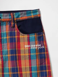 Gap × Awake NY Plaid Canvas Baggy Shorts