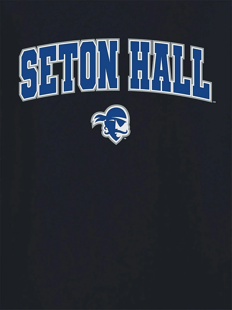 Seton Hall University Arch Logo Black Graphic T-Shirt