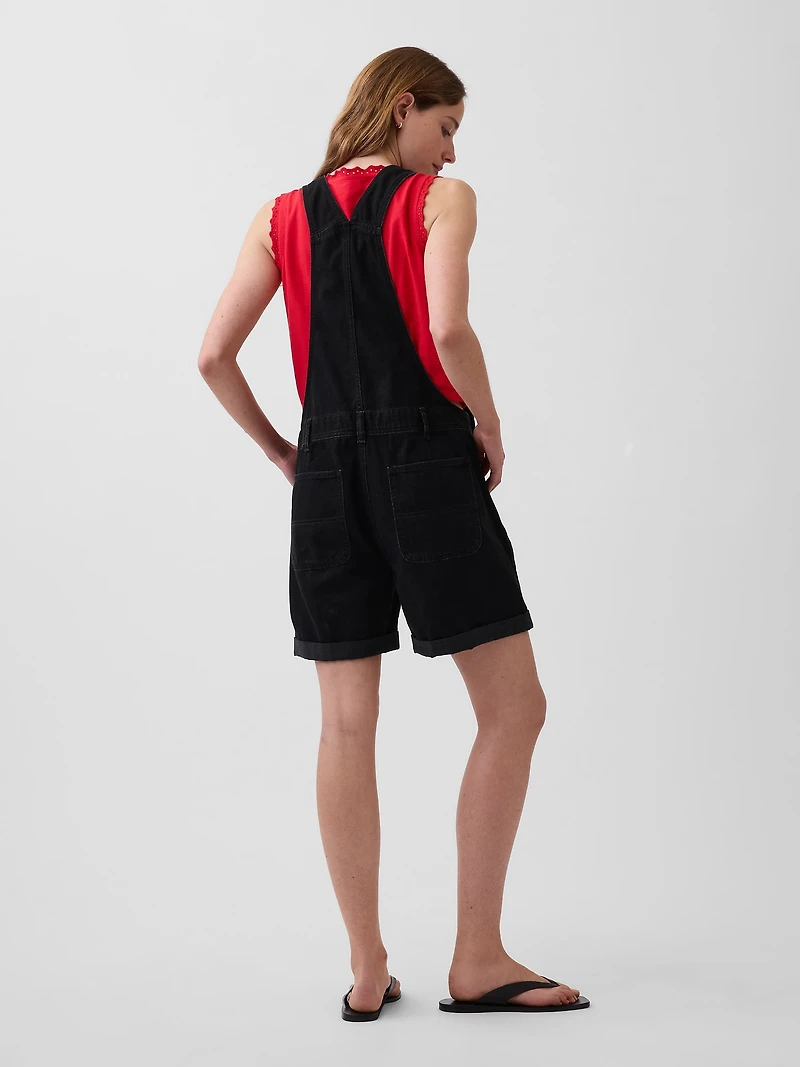 Loose Denim Shortalls