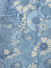 Kids Floral Denim Skirtall