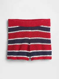 Kids Crochet Stripe Easy Shorts