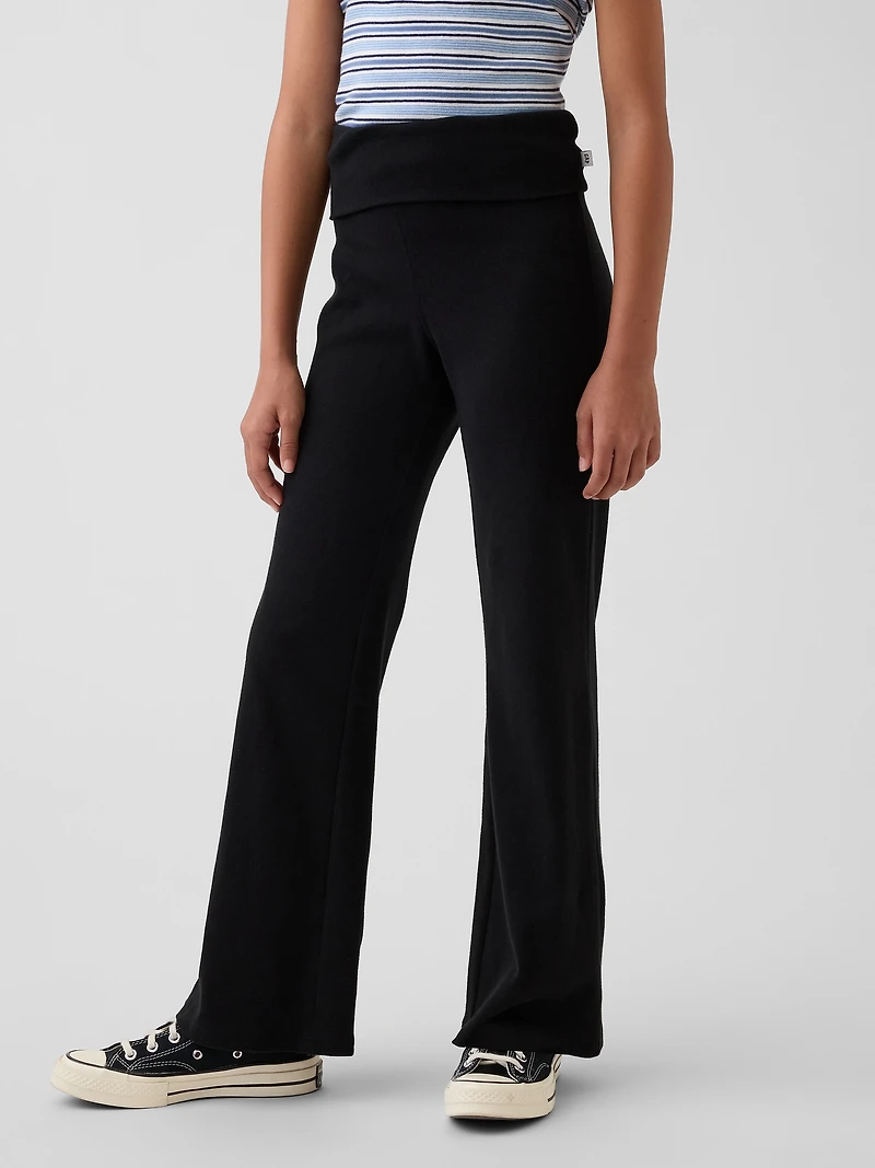 Kids Foldover Flare Leggings