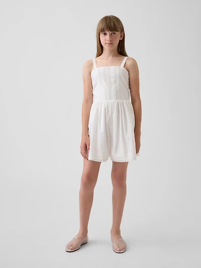 Kids Lace-Trim Romper