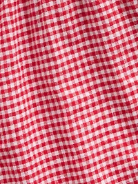 Kids Linen-Cotton Gingham Easy Shorts