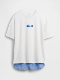 Kids Recycled PJ Short Set