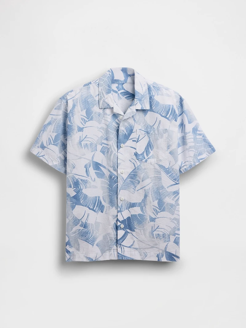 Kids Floral Textured Relaxed Vacay Shirt