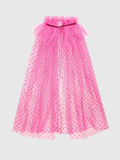 Sweet Wink Raspberry Rhinestone Cape