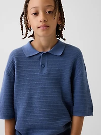 Kids Relaxed Polo Sweater Shirt