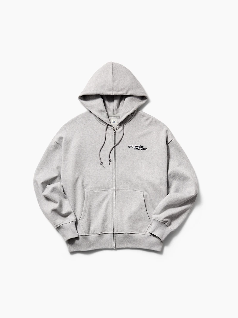 Gap × Awake NY Heavyweight Oversized Logo Zip Hoodie