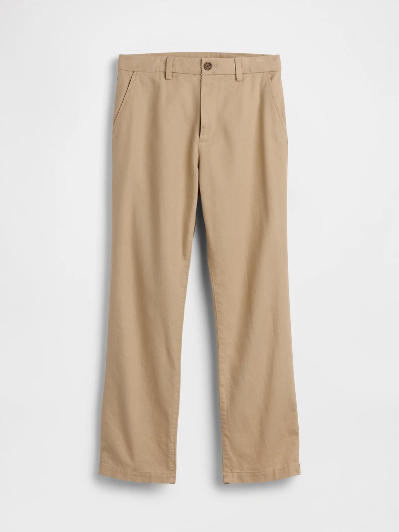 Linen-Cotton Relaxed Straight Trousers