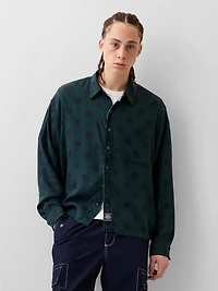 Gap × Awake NY Twill Dotted Big Shirt