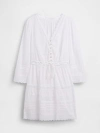 Lace-Trim Mini Dress