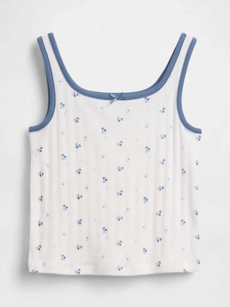 Kids Pointelle Tank Top