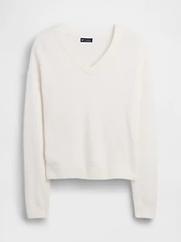 CashSoft Oversized V-Neck Sweater