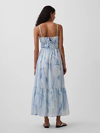 Tiered Tie-Back Maxi Dress