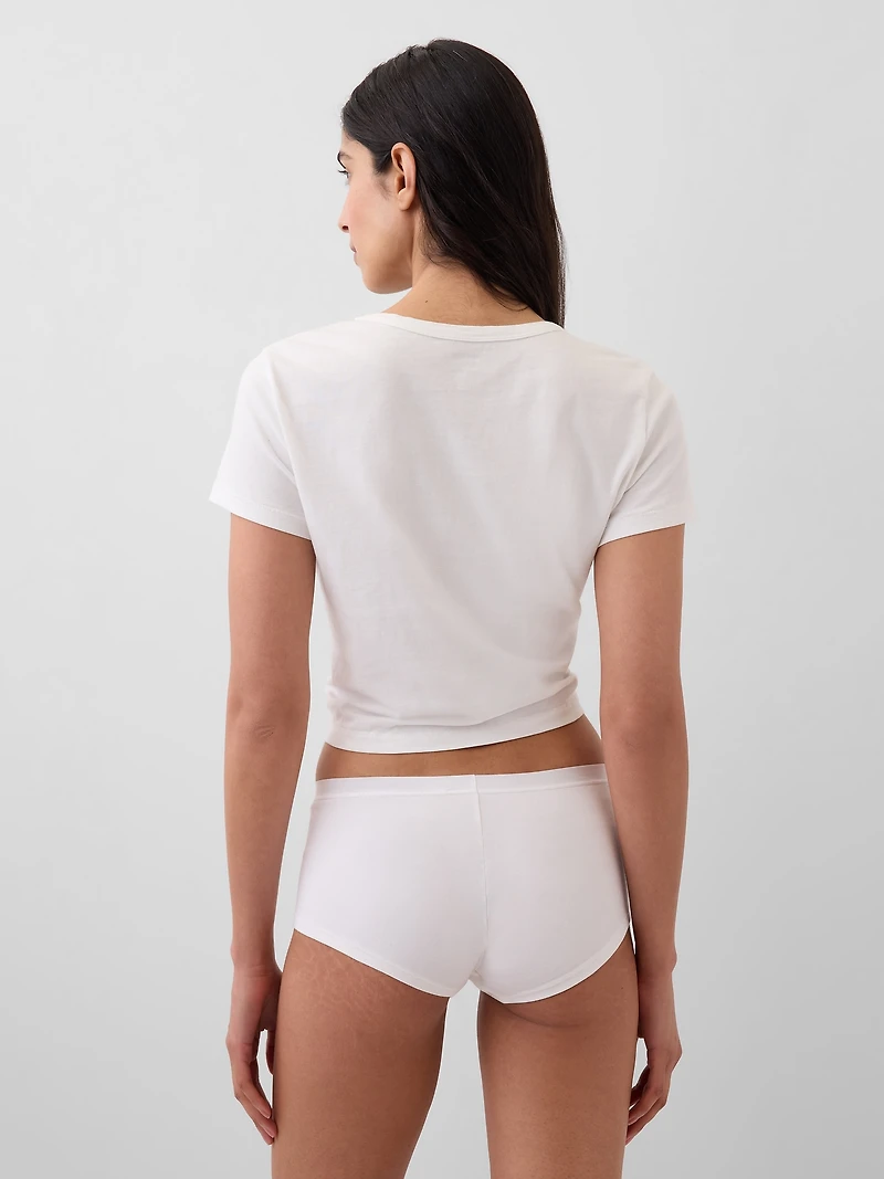 Organic Stretch Cotton Logo Bikini (3-Pack)