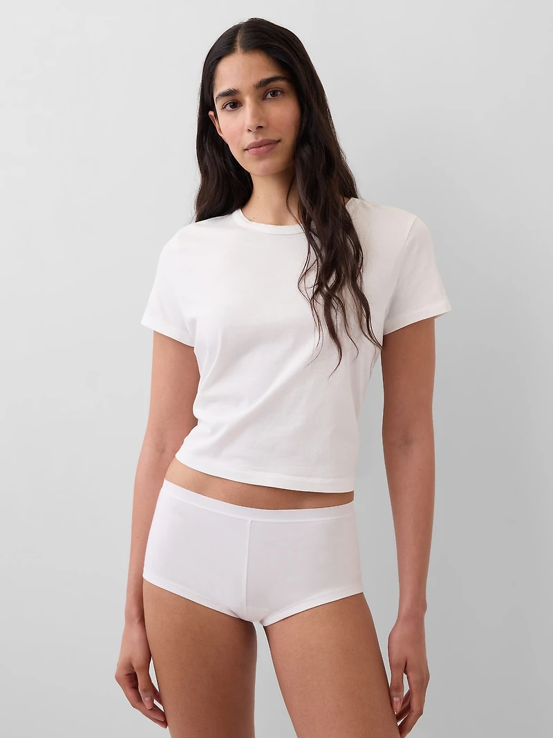 Organic Stretch Cotton Logo Bikini (3-Pack)