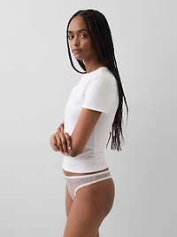 Organic Stretch Cotton Thong (3-Pack)