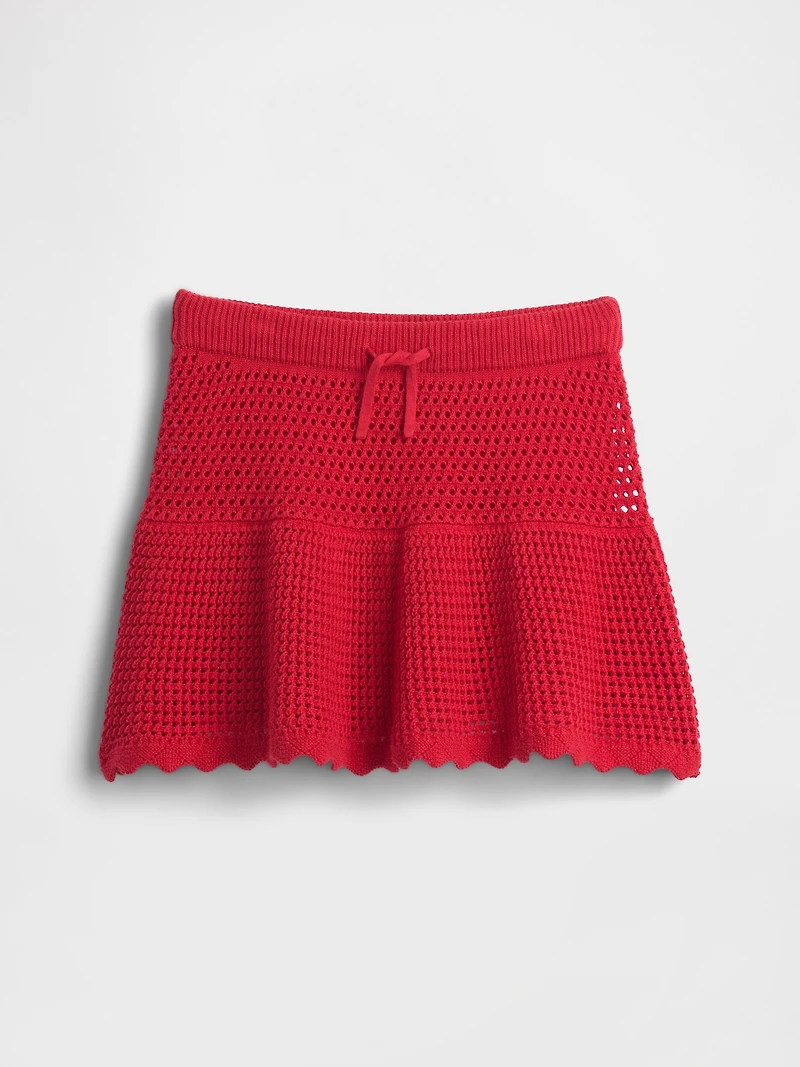 Kids Tiered Crochet Skort