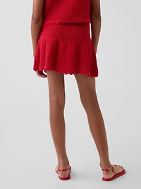 Kids Tiered Crochet Skort