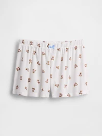 Kids Recycled Rib PJ Shorts