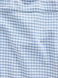 Kids Gingham Denim Shell Tank Top