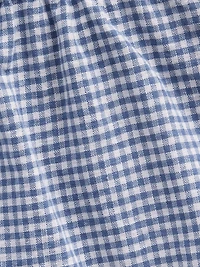 Kids Linen-Cotton Gingham Easy Shorts