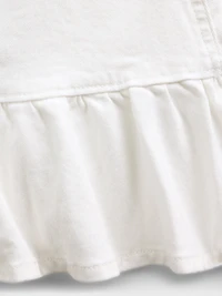 Kids Denim Ruffle Mini Skirt