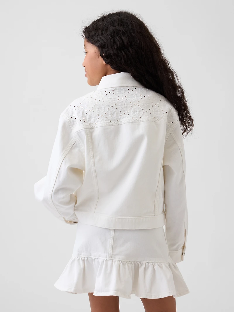 Kids Eyelet Denim Jacket
