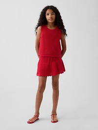 Kids Tiered Crochet Skort