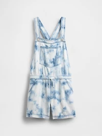 Kids Tie-Dye Denim Relaxed Shortalls