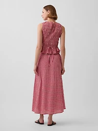Gingham Maxi Skirt