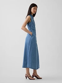 UltraSoft Denim Maxi Shirtdress