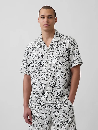 Keith Haring Textured Shirt
