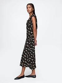 Crepe Sweetheart Maxi Dress