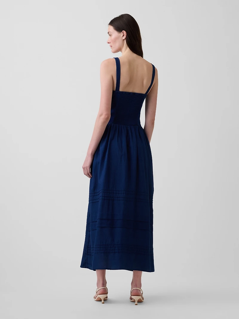 Lace-Up Corset Maxi Dress