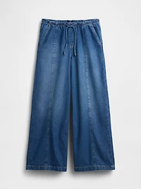 Mid Rise UltraSoft Easy Seamed Baggy Jeans