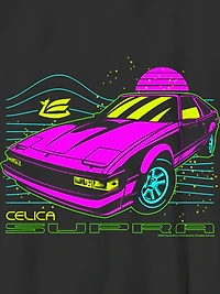 Kids Toyota Supra Neon Graphic T-Shirt