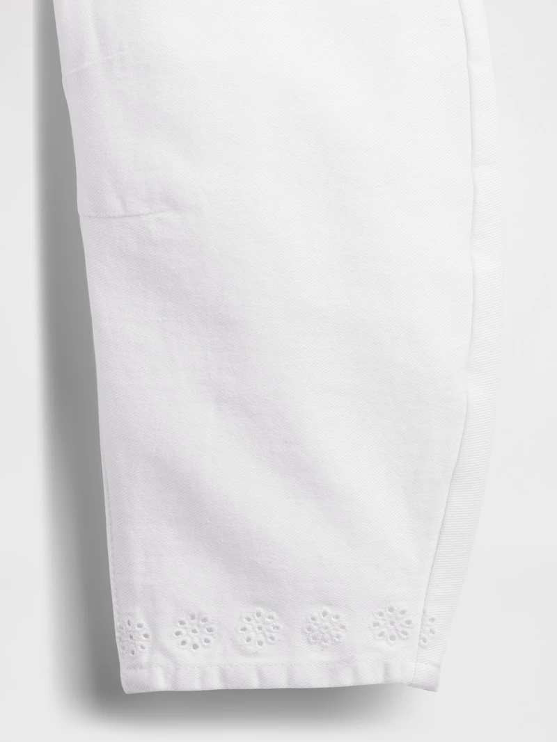 Baby & Toddler Eyelet-Hem Horseshoe Jeans