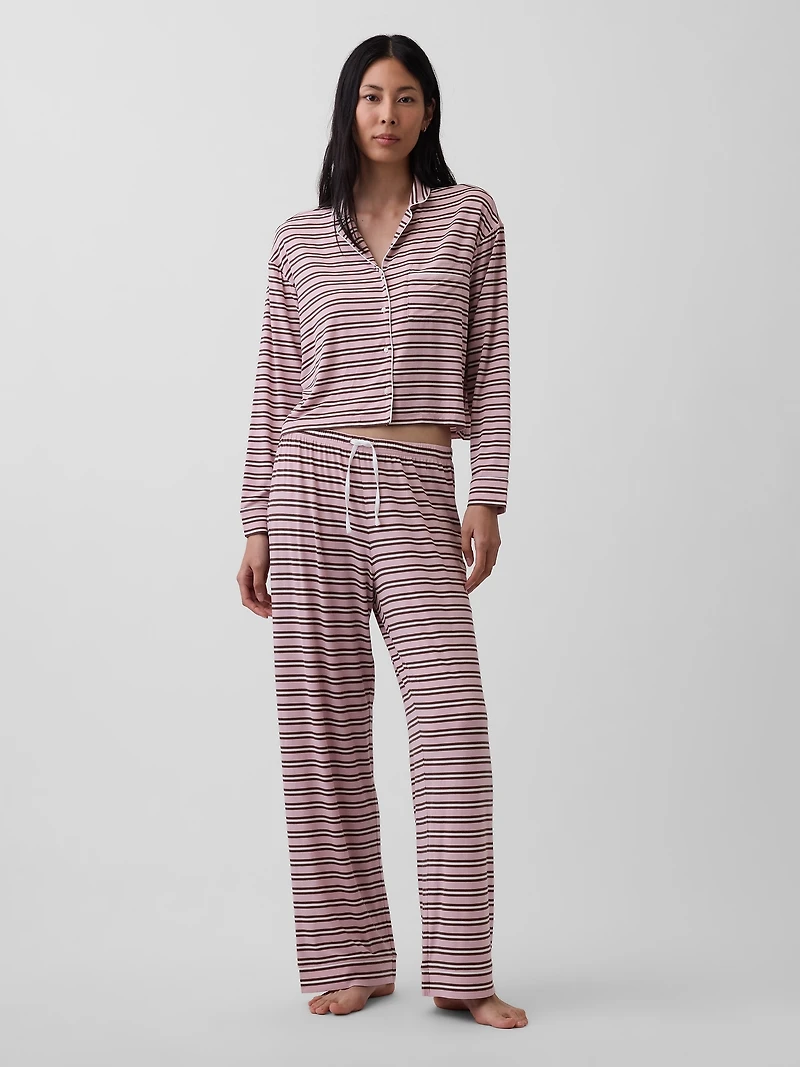 Softest Modal Crop PJ Top